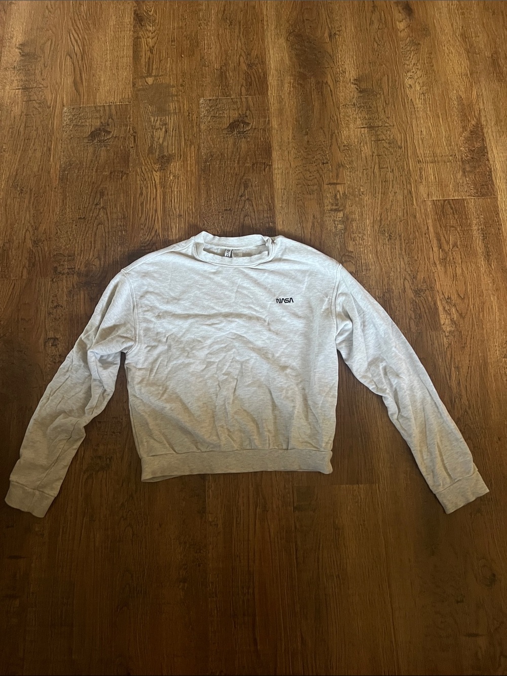 Divided Light Gray Long Sleeve Crewneck Tee